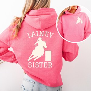 YOUTH Custom Barrel Racing Sweatshirt Horse Sweatshirt Horseback Riding Gifts for Barrel Racer Horse Lover Horse Girl Barrelracing