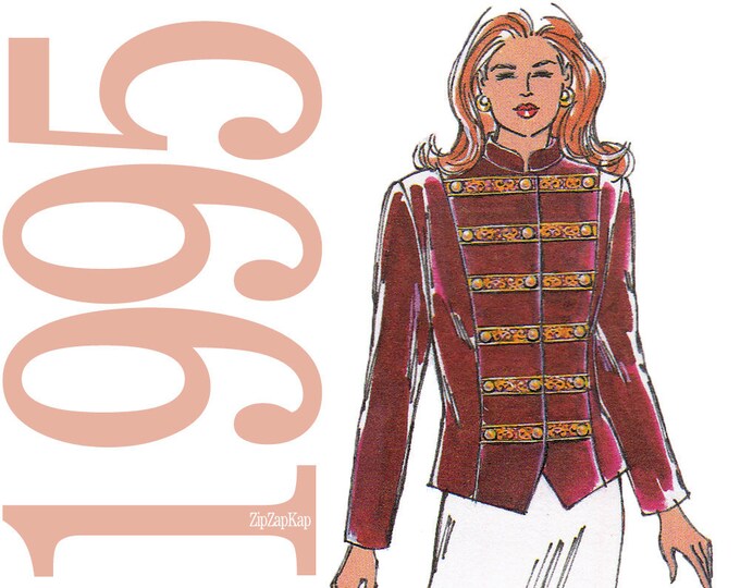 Military Jacket Sewing Pattern Multisize Kwik Sew 2454 UNCUT Etsy