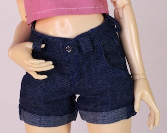 MSD BJD Denim Shorts – Dark Blue Jeans