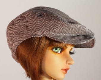 Gorra plana para muñecas BJD / Sombrero para muñecas SD / 24–25 cm