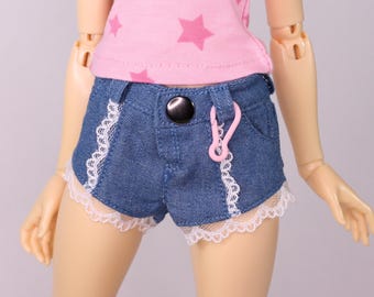 BJD Minifee Denim Shorts with Lace