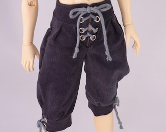 BJD Minifee Breeches Pants for slim MSD boys 1/4 in darkgrey
