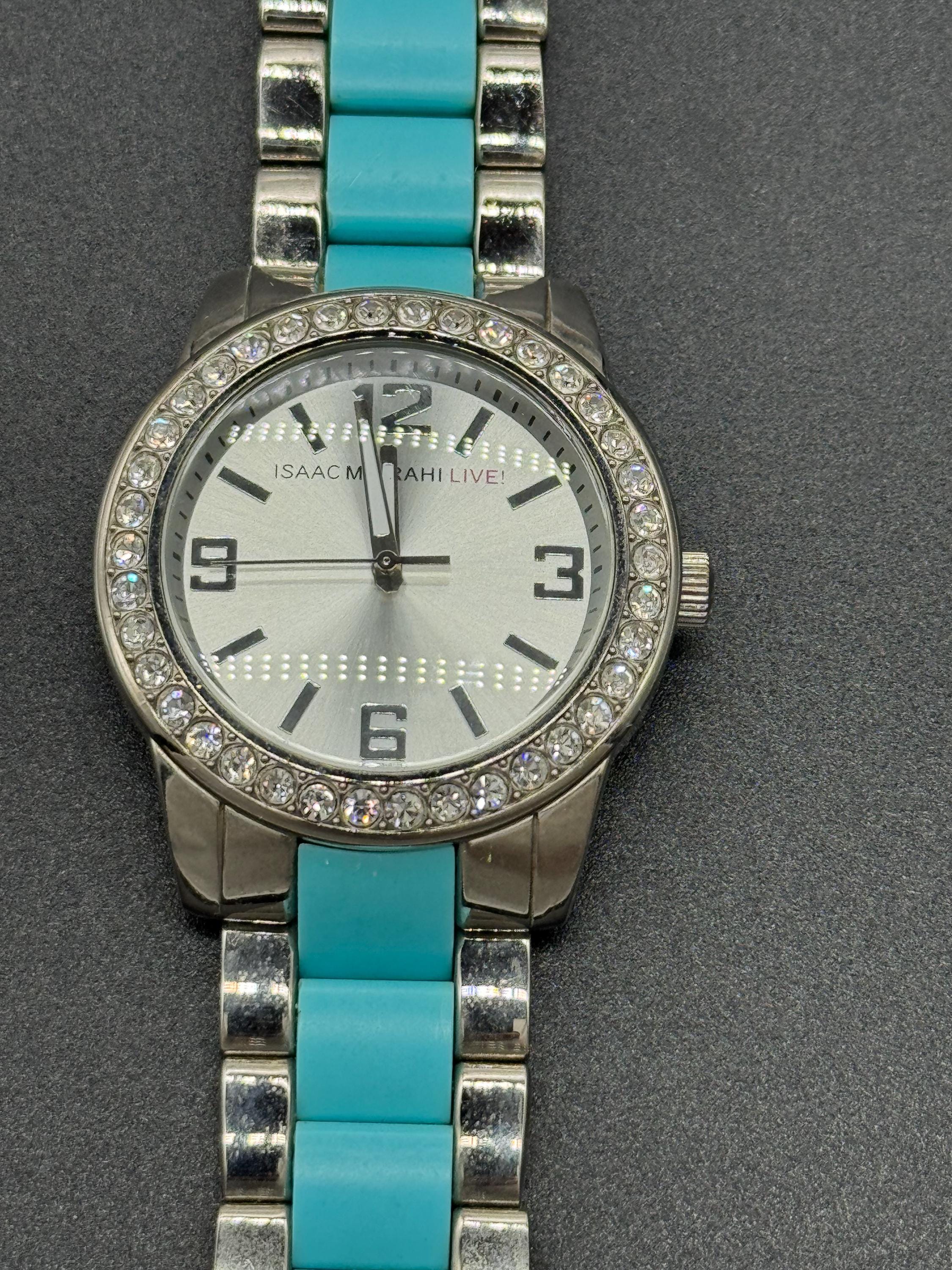 Isaac Mizrahi Live Watch Isaac mizrahi blue watch- never worn | Depop main image 3