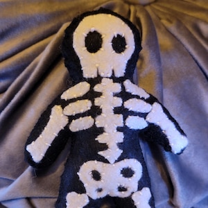 Handmade Skeleton Plush Doll