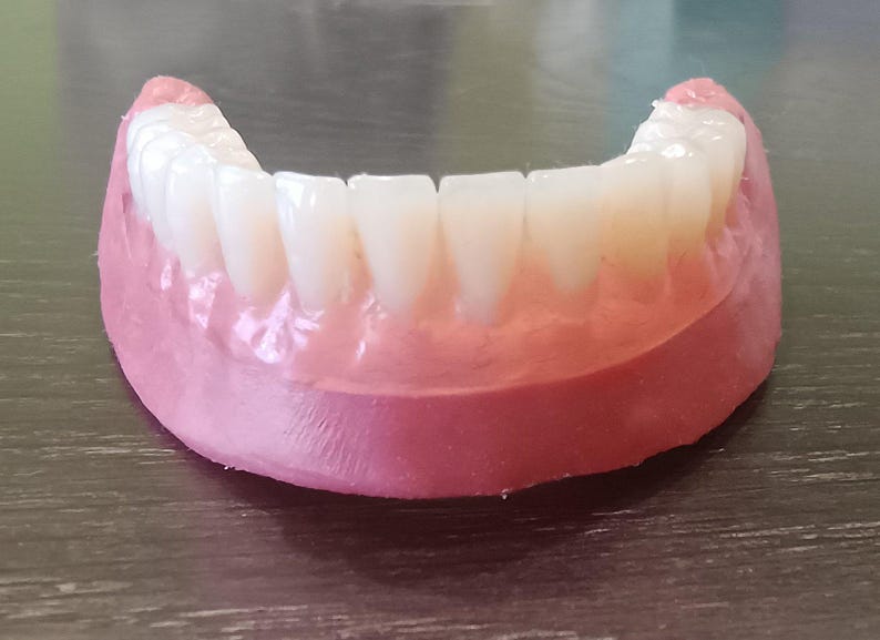 DIY Denture Boil and Bite Upper and Lower Size LARGE Make It Yourself Kit Easy and Fast Etsy