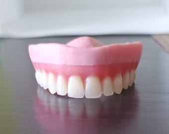Vintage Denture 2 Sets - 1960's Era - Dental Office Leftovers - Sold for Craft, Art Creepy Uses Only - Etsy
