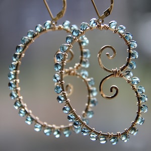 14k gold wire earrings