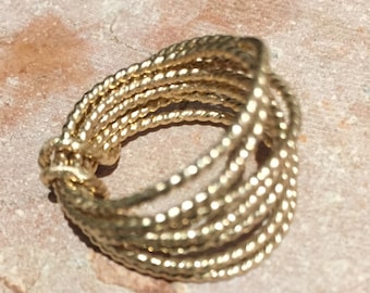 14k Gold-Filled Twisted Wrap Ring