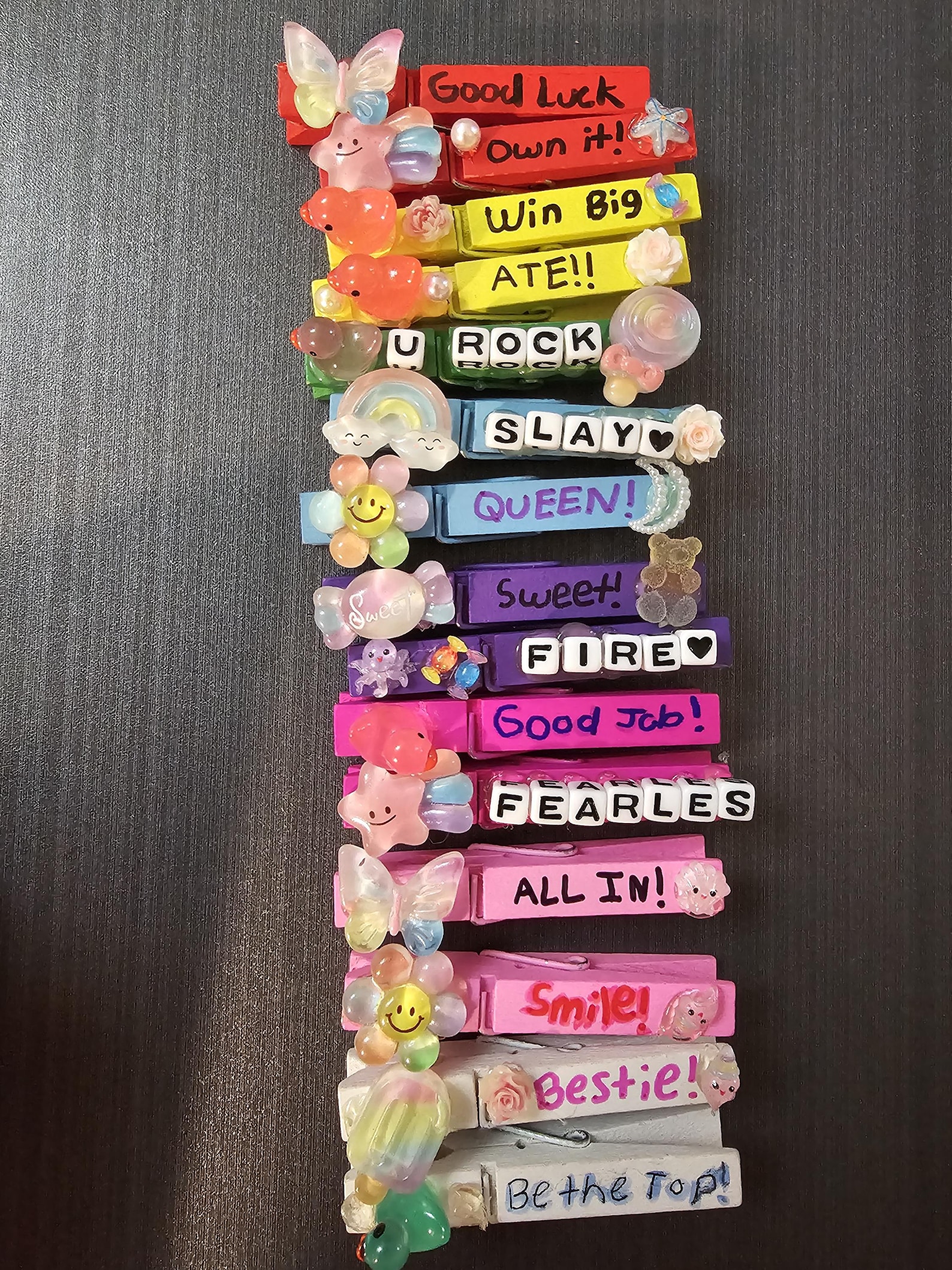 15 Cheer Mixed Clips Bondle, Gymnastics Cheer Competition Pins Steam ...