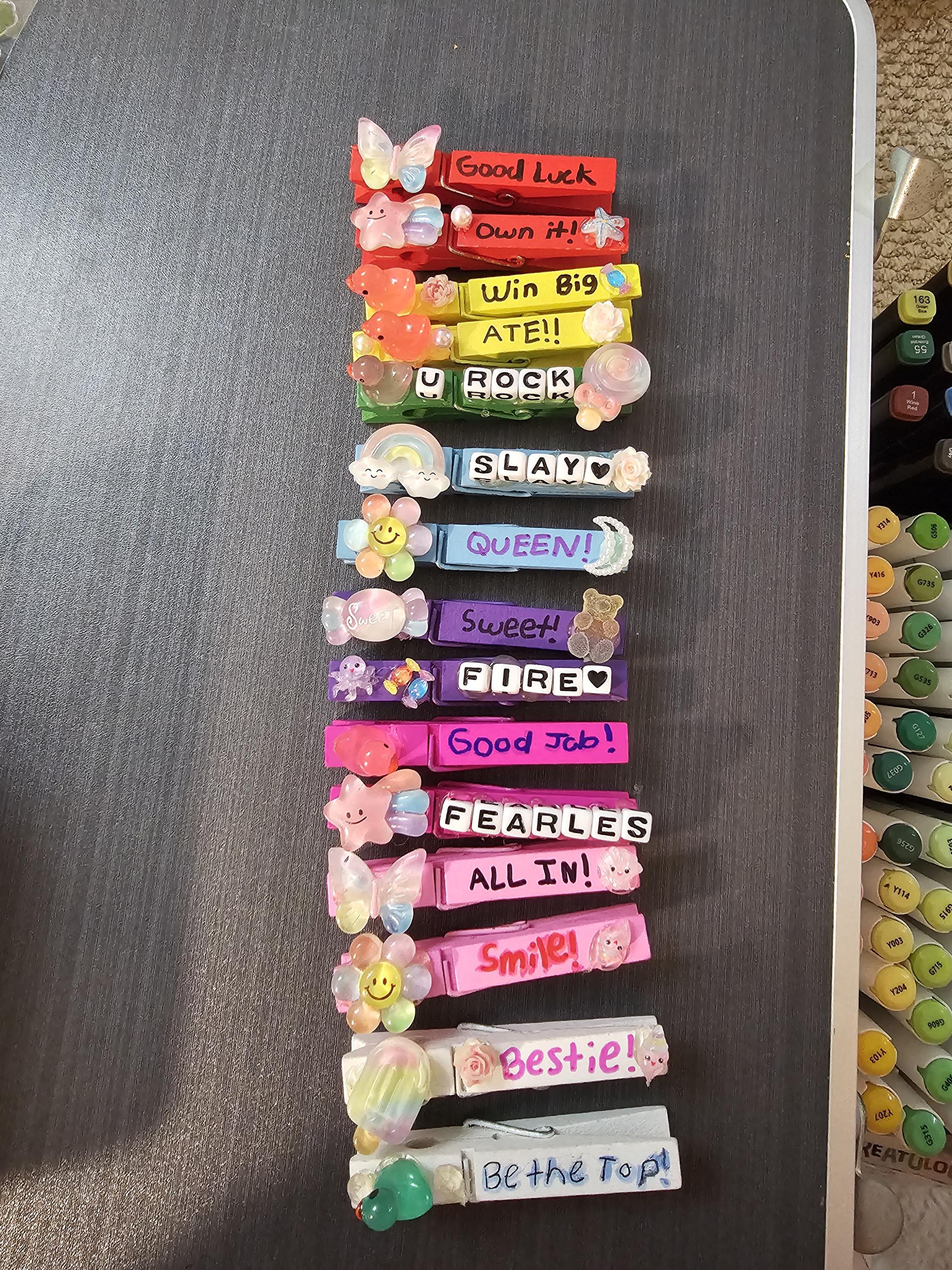 15 Cheer Mixed Clips Bondle, Gymnastics Cheer Competition Pins Steam ...