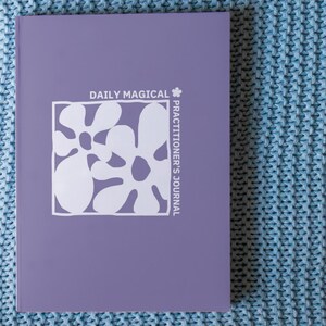 Daily Guided Journal for Magical Practitioners | Imperfect Flower Cover |  Wellness Journal, Hardcover Journal, Manifestation Journal
