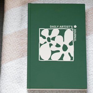 Daily Guided Journal for Artists | Imperfect Flower Cover | Gratitude Journal, Wellness Journal, Hardcover Journal, Manifestation Journal