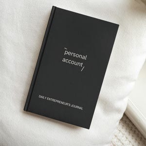 Daily Guided Journal for Entrepreneurs | Gratitude Journal, Wellness Journal, Mood Journal, Hardcover Journal, Manifestation Journal