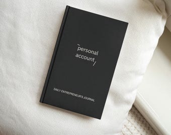 Daily Guided Journal for Entrepreneurs | Gratitude Journal, Wellness Journal, Mood Journal, Hardcover Journal, Manifestation Journal
