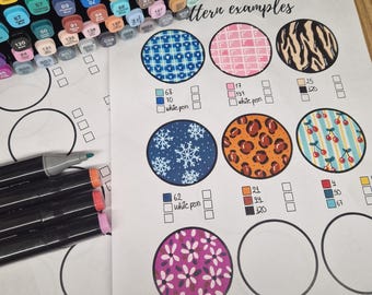 Marker Coloring Pattern Practice Sheets: Texture Template (PDF Download ...