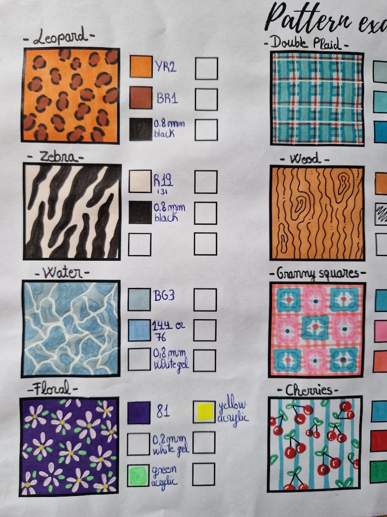 Coloring Pattern Templates: Practice Sheets (PDF Download) - Etsy