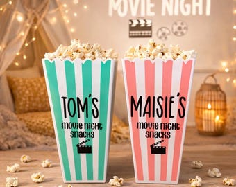 Personalised popcorn tub