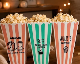 Personalised popcorn tub