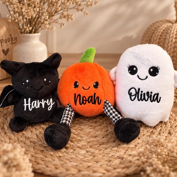 Halloween plushies personalised