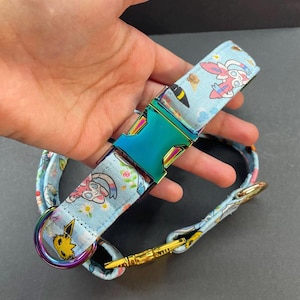 Eevee Evolution Pet Collar and Leash Cosplay Set, Anime Inspired Pet Cosplay, Anime Theme Gifts for Pets image 2