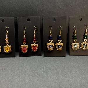 Witches and Wizards House Inspired Earrings