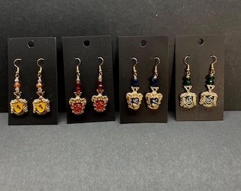Witches and Wizards House Inspired Earrings