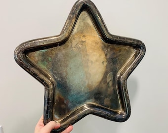 Vintage Silver Star-Shaped Tray