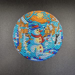 Sous-bocks ronds de Noël