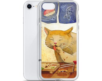 Sushi CAT  "All done" iPhone Case