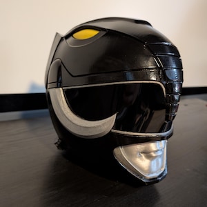 Zwarte Ranger-helm (cosplay) Paint black (gloss)