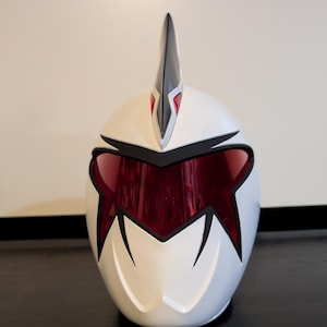 White Dino Ranger Helmet (Cosplay)