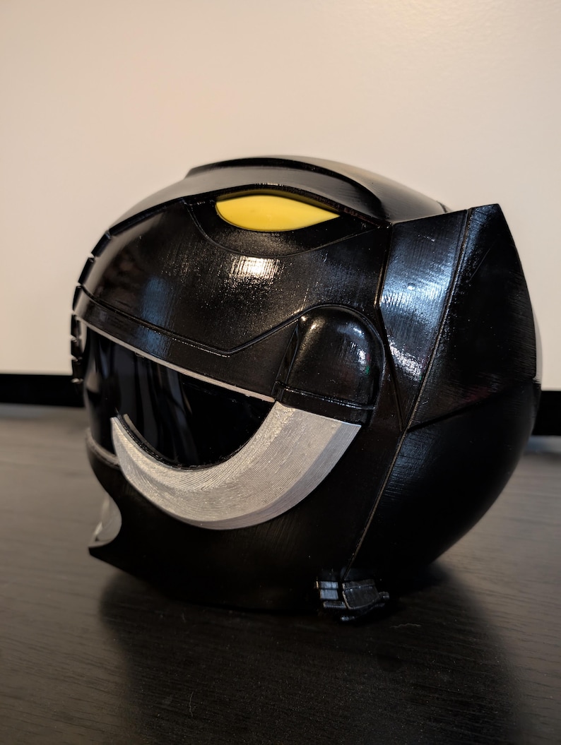 Zwarte Ranger-helm (cosplay) afbeelding 10