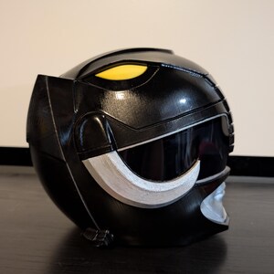 Zwarte Ranger-helm (cosplay) afbeelding 9