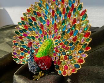 Swarovski Crystal Society White Peacock in Original Box - Etsy
