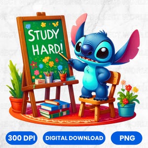 Kids Back To School Png, Trendy Teacher Shirt Design, Blue Character Png, Retro Boys Girls First Day Of School Cartoon Png File