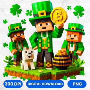 Mina de São Patrício PNG, Clipart de Jogos de São Patrício PNG, Temporada de Sorte, Sorte de São Patrício PNG, Design de Aniversário, Download Digital