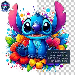4 Watercolour Digital design PNG file for sublimation, clipart PNG, transparent background, High Resolution, Instant Digital PNG Download