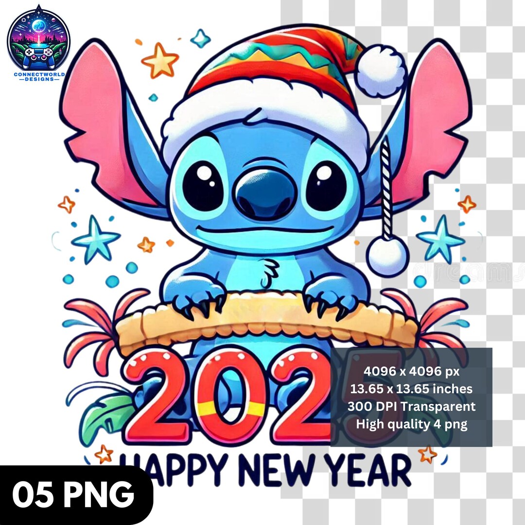 Cartoon 2025 PNG, HELLO 2025 Happy New Year Tshirt Digital Design