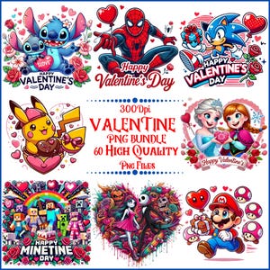 60 PNG Valentinstag Cartoon, Valentinstag Mega Bundle, Retro Valentinstag PNG, Kinder Valentinstag PNG, Valentinstag Design, Kinder Png