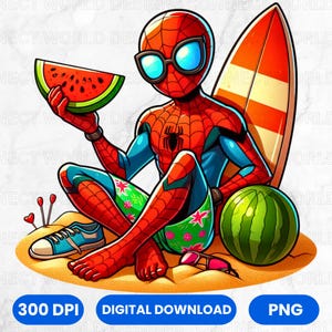 Personagem de desenho animado de verão, amor verão PNG, alta resolução, desenho animado infantil, melhor design de camiseta, arquivo PNG para download instantâneo