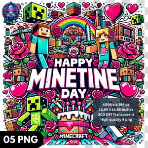 5 Valentine Cartoon Charakter, Liebe Valentine Png, hohe Auflösung, Kinder Cartoon, bestes T-Shirt-Design, Png Datei Sofort-Download