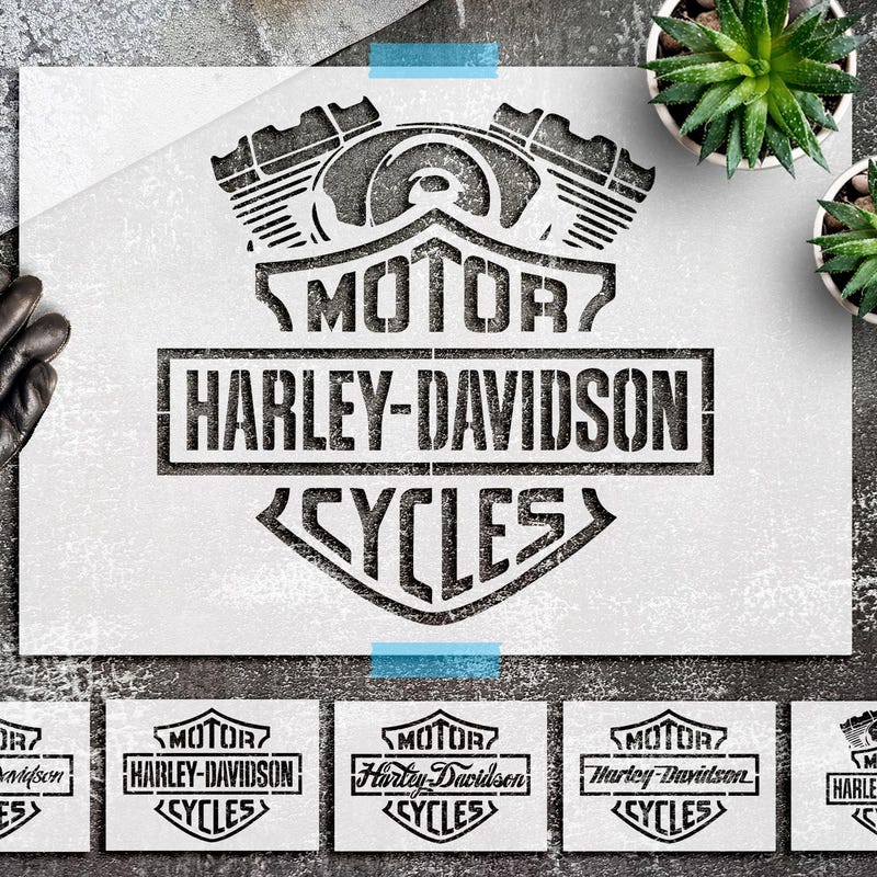 Harley Davidson Painting Stencils - Etsy