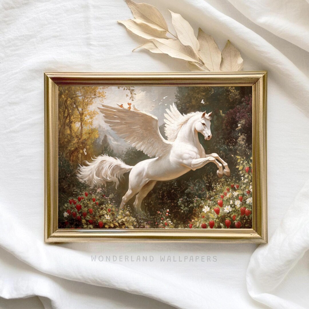 Pegasus Print: Mythical Creature Fantasy Art (digital Download) - Etsy