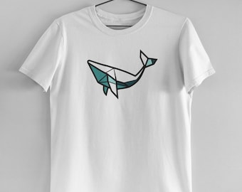 Azoren Wal T-Shirt - Bio-Baumwolle Portugal T-Shirt, Minimalistisches Ozean Design