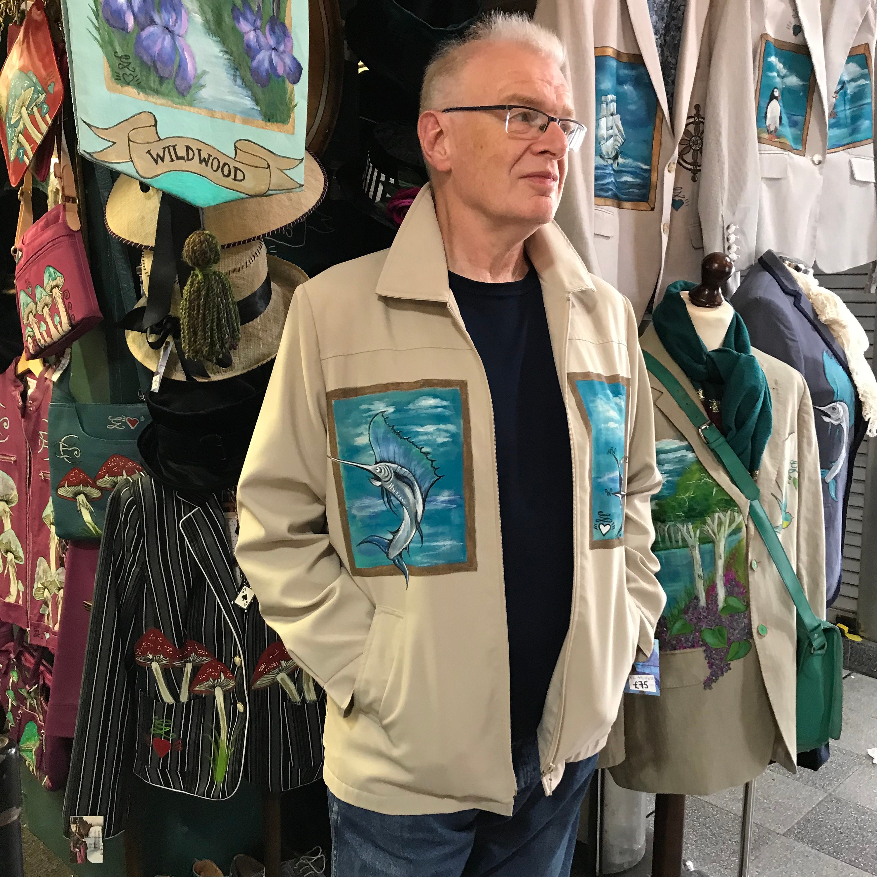Hipster jacket shop