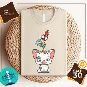 Moana Shirt | Hei Hei and Pua Shirt | Disney Shirt | Disneyland Shirt | Disney World Shirt | Matching Family Disney Shirts | Disney Shirts