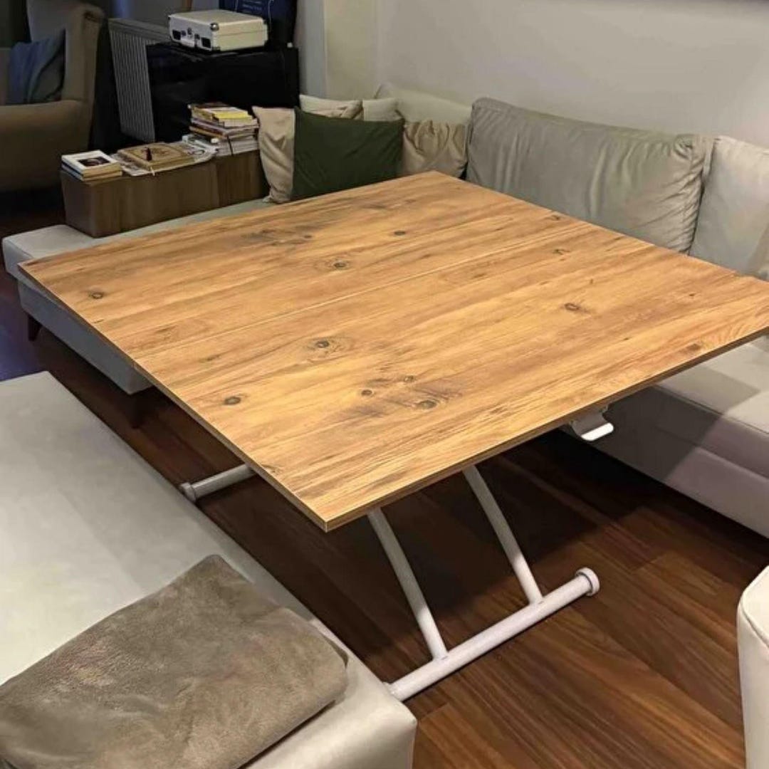 Space Saving Folding Table Extendable Dining Table Adjustable Height ...