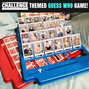 The Challenge themed Guess Who board game (game version 1191) (custom made)