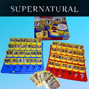 SUPERNATURAL  themed Guess Who board game (Game version F1360)(custom made)