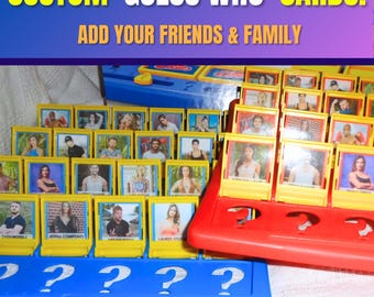Custom Guess Who character cards (cards only, no game) - fits game F1360 ~ Make it Your Own!